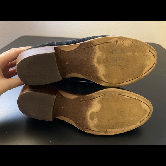 Sam Edelman Black Suede Petty Ankle Boot, size 7 - Picture 8 of 9